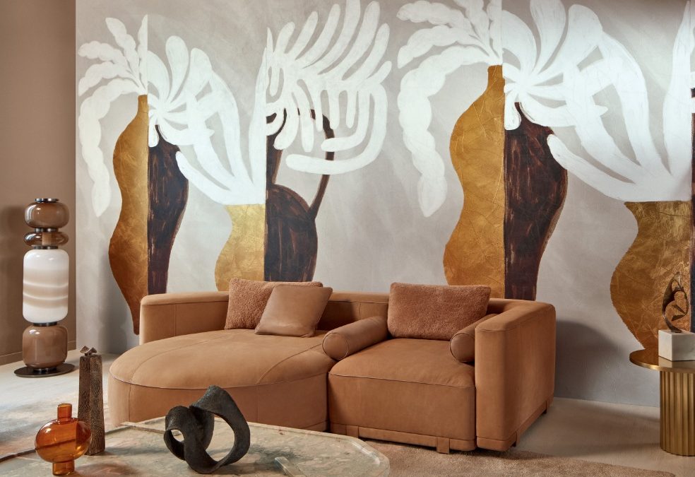 Papiers peints tendance en 2025 : Quand l’artisanat côtoie la nature et le design sculptural !